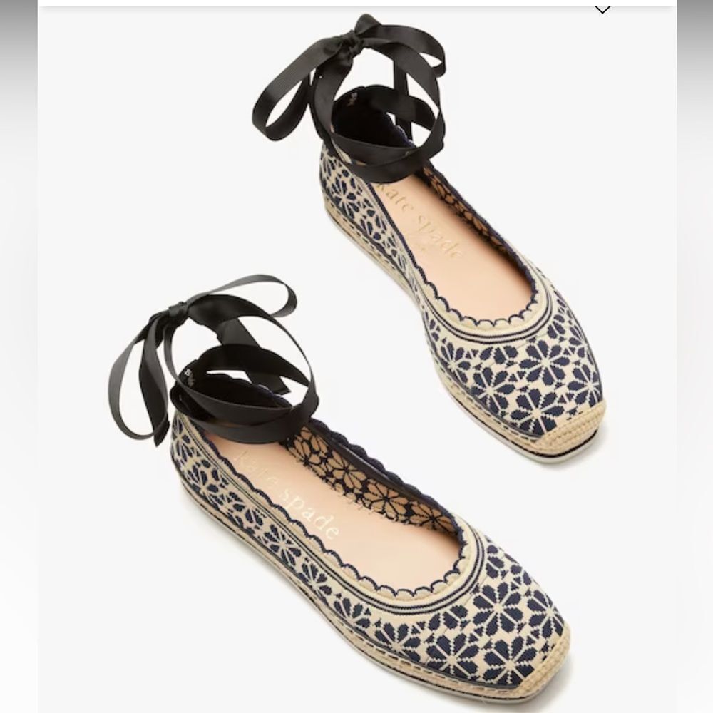 LAST CHANCE KATE SPADE NEW YORK Knottingham Floral Knit Espadrilles - Picture 2 of 9